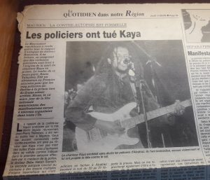 Article : Ile Maurice : Kaya, 20 ans après