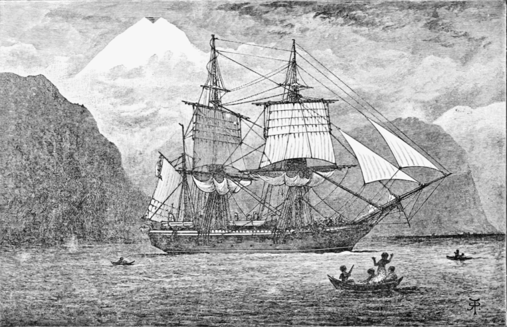 Le HMS Beagle. Photo: Wikicommons.