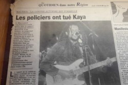 Article : Ile Maurice : Kaya, 20 ans après